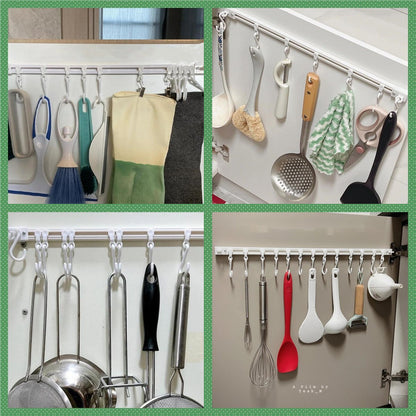 🧺Köp 1 få 1 gratis🔥! S‑formad vägghängare utan borrning – justerbara krokar, slagfri montering & mångsidig förvaring – perfekt för kök, badrum och hall 🏠✨
