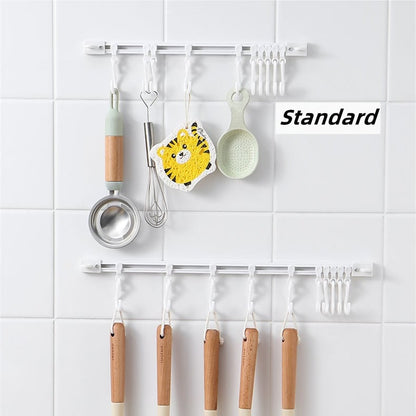 🧺Köp 1 få 1 gratis🔥! S‑formad vägghängare utan borrning – justerbara krokar, slagfri montering & mångsidig förvaring – perfekt för kök, badrum och hall 🏠✨
