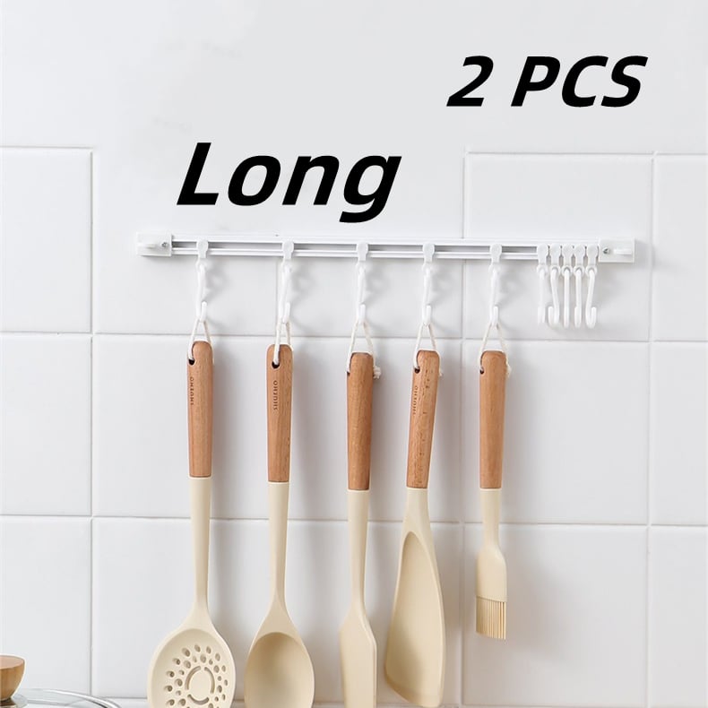 🧺Köp 1 få 1 gratis🔥! S‑formad vägghängare utan borrning – justerbara krokar, slagfri montering & mångsidig förvaring – perfekt för kök, badrum och hall 🏠✨