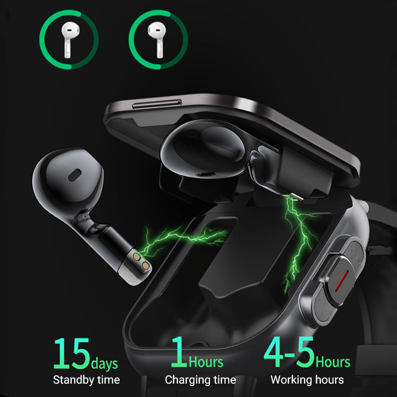 🔥Ny ankomst 202🔥2-i-1 Bluetooth-hörlurar Smartwatch