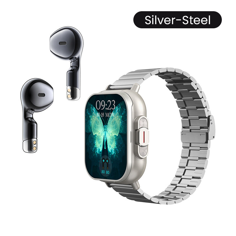 🔥Ny ankomst 202🔥2-i-1 Bluetooth-hörlurar Smartwatch