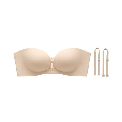 Removable Straps Wire-Free Gathering Bra