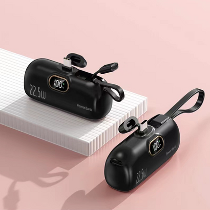 🔋 60% RABATT! ✨ 5000mAh Mini bärbar power bank för telefon – Ultrakompakt & dubbla USB-portar – Snabbladdning, lättvikt – perfekt för resor, pendling eller som reservkraft i nödfall 📱