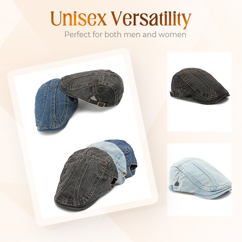 🍃Unisex jeans-nyhetsgubbehatt👒