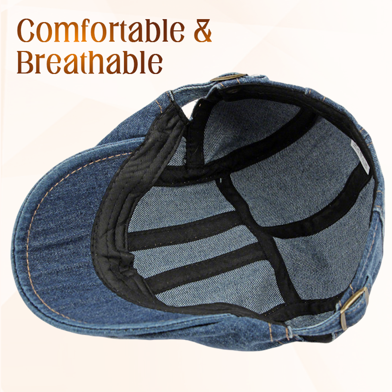 🍃Unisex jeans-nyhetsgubbehatt👒