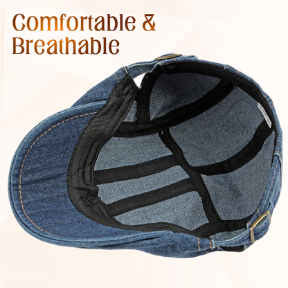 🍃Unisex jeans-nyhetsgubbehatt👒