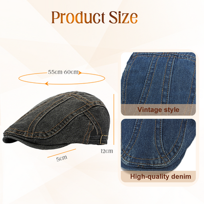 🍃Unisex jeans-nyhetsgubbehatt👒