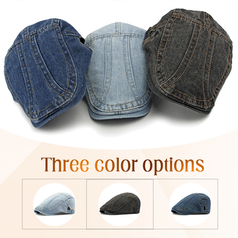 🍃Unisex jeans-nyhetsgubbehatt👒