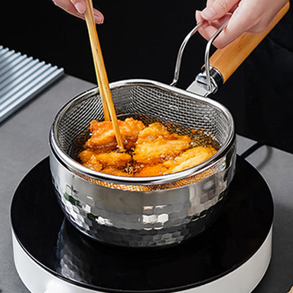 🥄🔥 REA! Rostfritt 304 stålsikt med ergonomiskt handtag – Fin & grovmaskig, värmetålig & upphängbar för alla köksuppgifter!