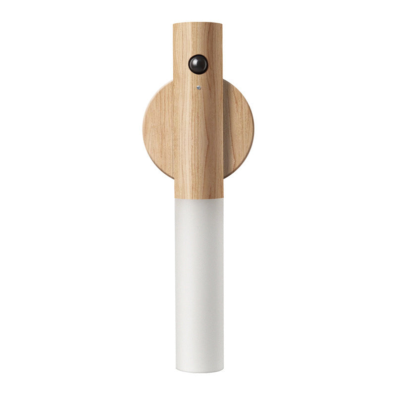 ✨ Walnoothout rörelsesensor-nattlampa – Högklassig estetik, magnetisk och energisparande (designbelysning för stilfulla interiörer och säker navigering!)