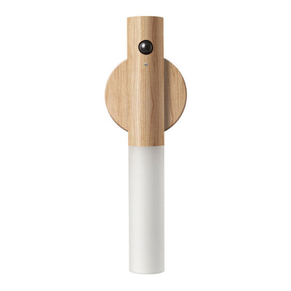 ✨ Walnoothout rörelsesensor-nattlampa – Högklassig estetik, magnetisk och energisparande (designbelysning för stilfulla interiörer och säker navigering!)