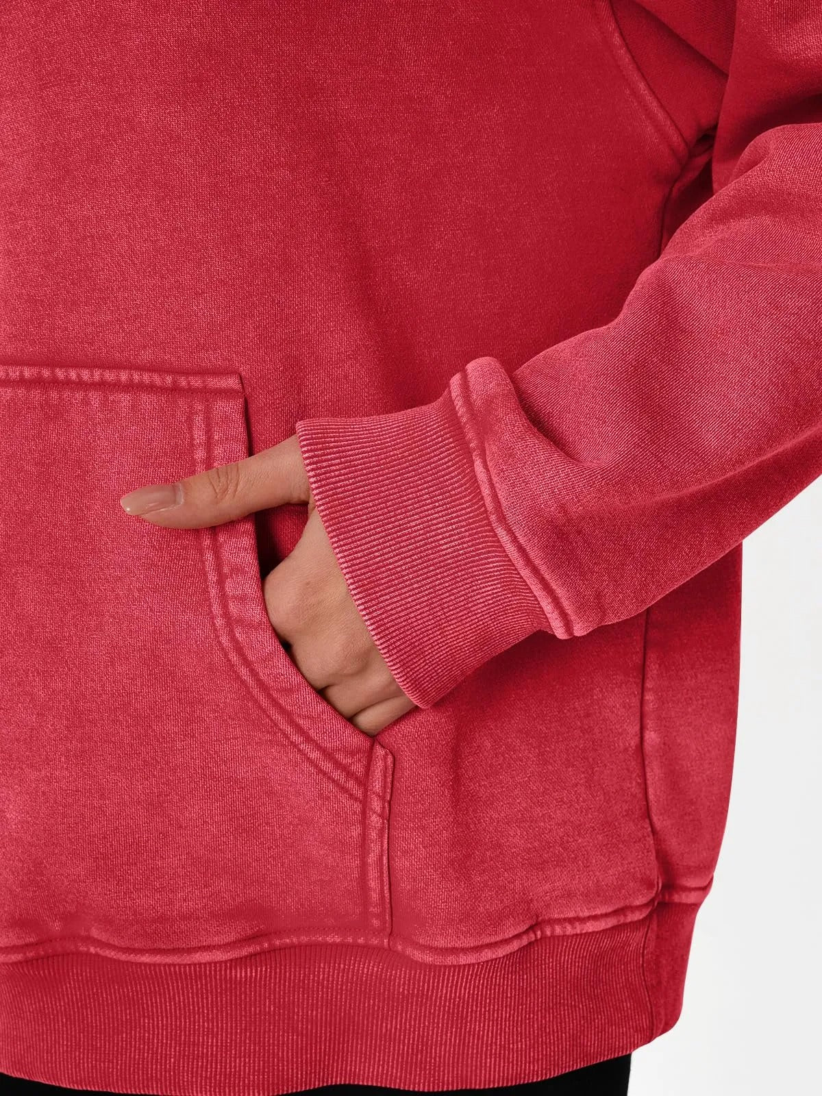 Trendig Oversized Damhoodie med Långärmar