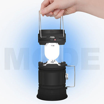🏕️ 50% RABATT! Solcellsdriven hopfällbar 2‑i‑1‑lampa – bordslampa & ficklampa för camping, grillkvällar och utomhusfester 🔦
