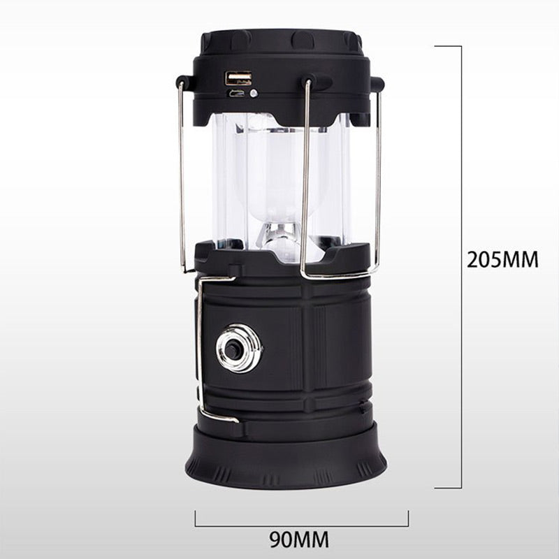 🏕️ 50% RABATT! Solcellsdriven hopfällbar 2‑i‑1‑lampa – bordslampa & ficklampa för camping, grillkvällar och utomhusfester 🔦