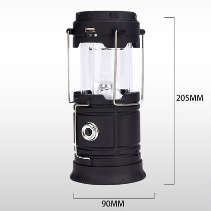 🏕️ 50% RABATT! Solcellsdriven hopfällbar 2‑i‑1‑lampa – bordslampa & ficklampa för camping, grillkvällar och utomhusfester 🔦