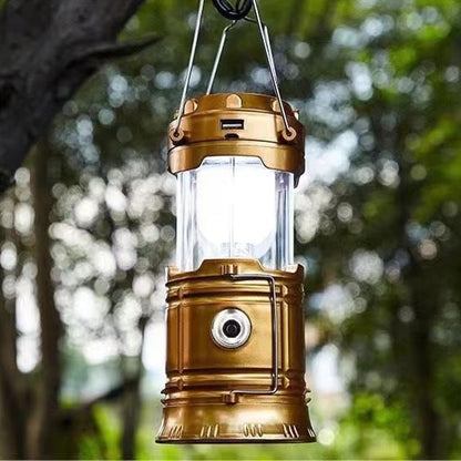 🏕️ 50% RABATT! Solcellsdriven hopfällbar 2‑i‑1‑lampa – bordslampa & ficklampa för camping, grillkvällar och utomhusfester 🔦