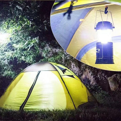 🏕️ 50% RABATT! Solcellsdriven hopfällbar 2‑i‑1‑lampa – bordslampa & ficklampa för camping, grillkvällar och utomhusfester 🔦
