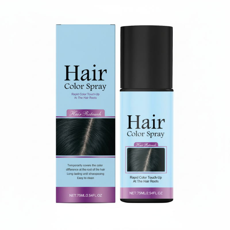 ✨ Tillfällig Hårfärgsspray för Utväxt – Växtbaserad, Naturlig Finish & Täcker Grått Hår 🌸