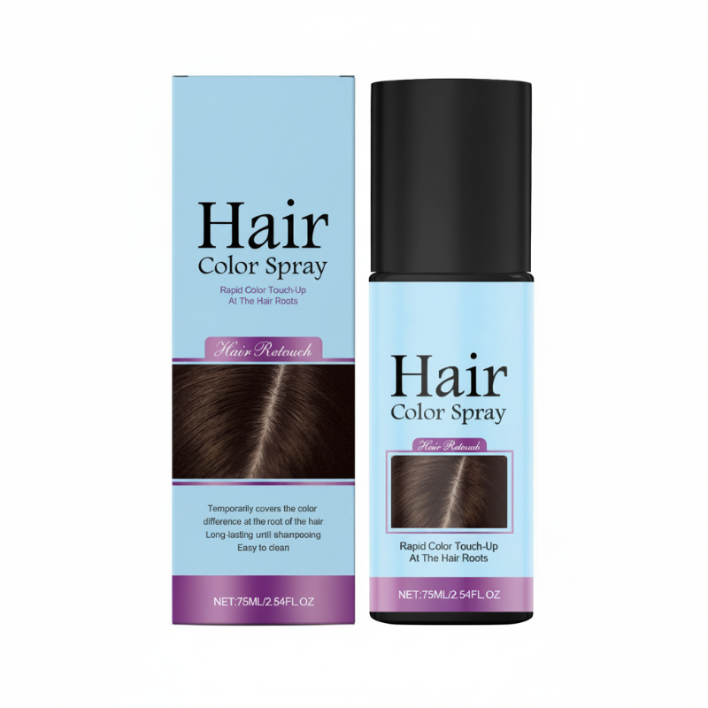 ✨ Tillfällig Hårfärgsspray för Utväxt – Växtbaserad, Naturlig Finish & Täcker Grått Hår 🌸