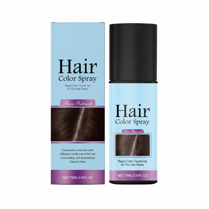 ✨ Tillfällig Hårfärgsspray för Utväxt – Växtbaserad, Naturlig Finish & Täcker Grått Hår 🌸