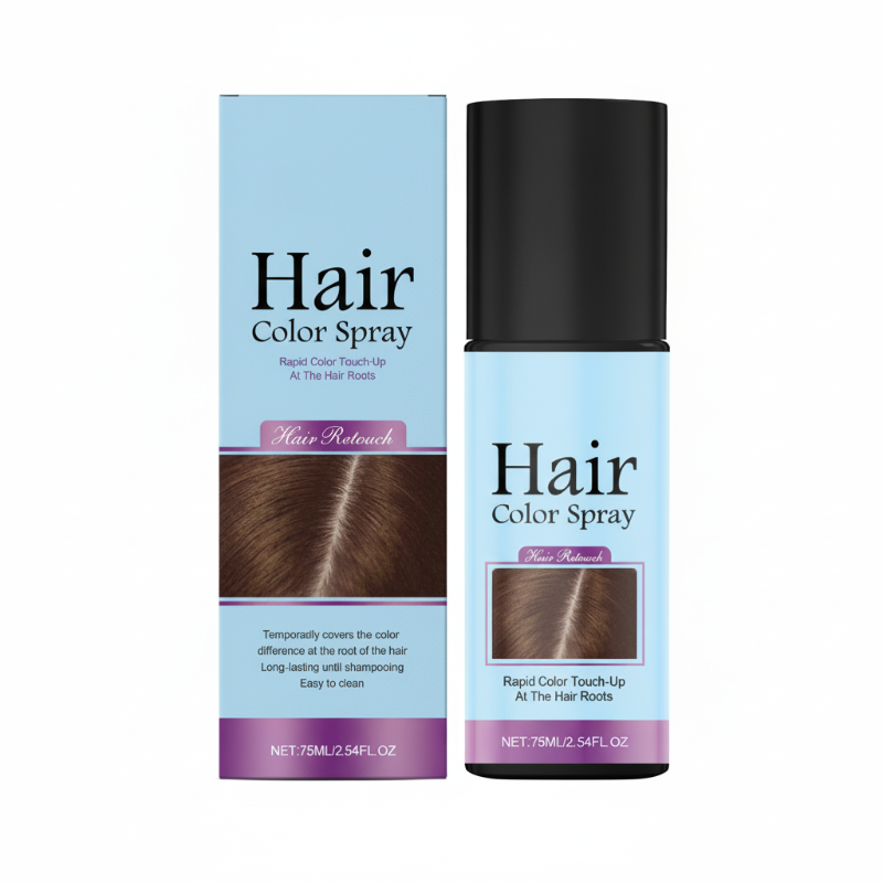 ✨ Tillfällig Hårfärgsspray för Utväxt – Växtbaserad, Naturlig Finish & Täcker Grått Hår 🌸