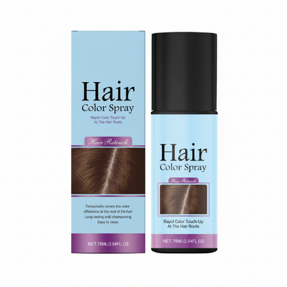 ✨ Tillfällig Hårfärgsspray för Utväxt – Växtbaserad, Naturlig Finish & Täcker Grått Hår 🌸