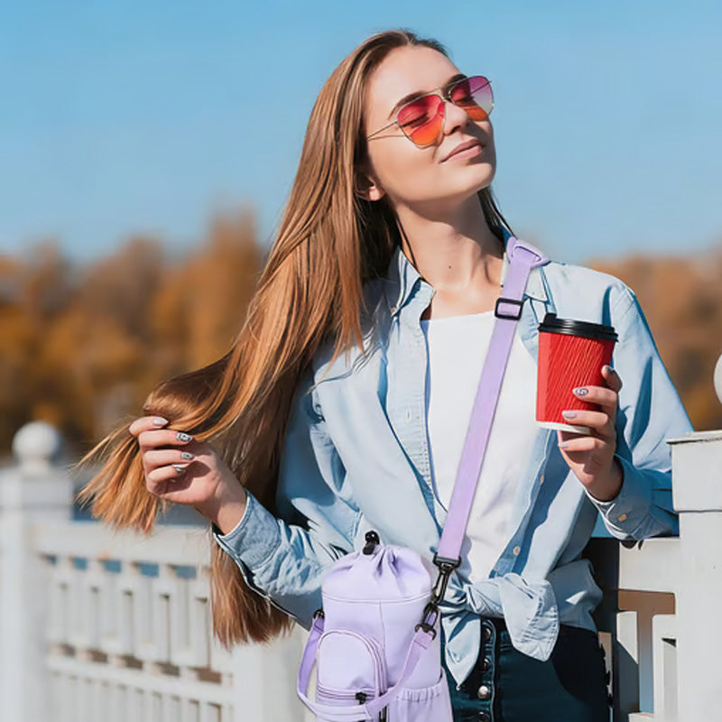 🌊 50% RABATT NU! 🎒 Vattenflaskväska med Telefonficka – Perfekt för Friluftsliv, Resor & Vardag 🌲 | Isolerande, Rymlig & Med Dubbla Remmar