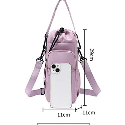 🌊 50% RABATT NU! 🎒 Vattenflaskväska med Telefonficka – Perfekt för Friluftsliv, Resor & Vardag 🌲 | Isolerande, Rymlig & Med Dubbla Remmar