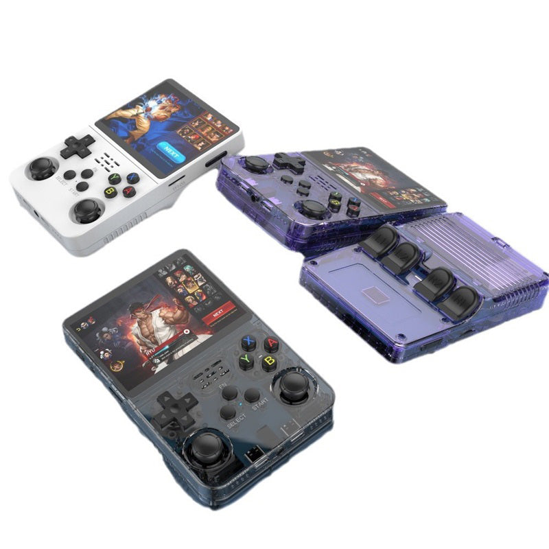 Retro bärbar spelkonsol med klassiska spel