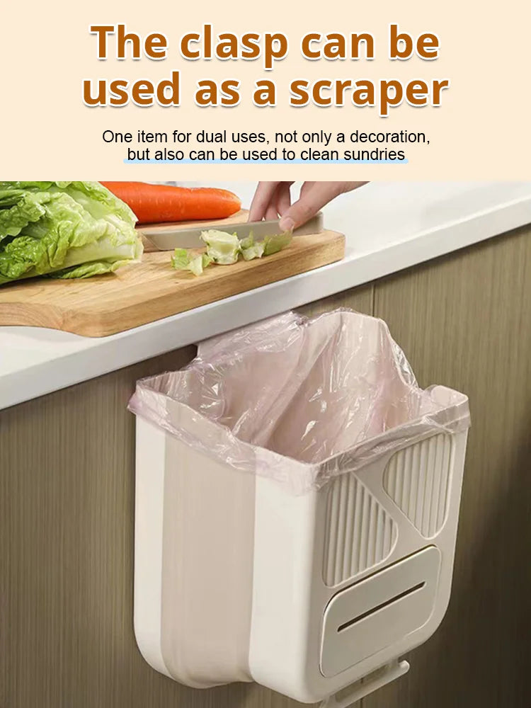 🥦Hopfällbar hängande kökssoptunna🗑️