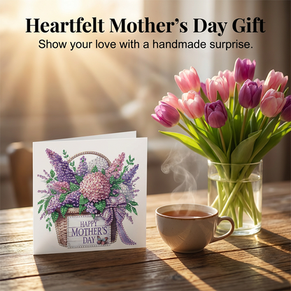 6PCS Mother's Day Diamond Art Painting Greeting Card