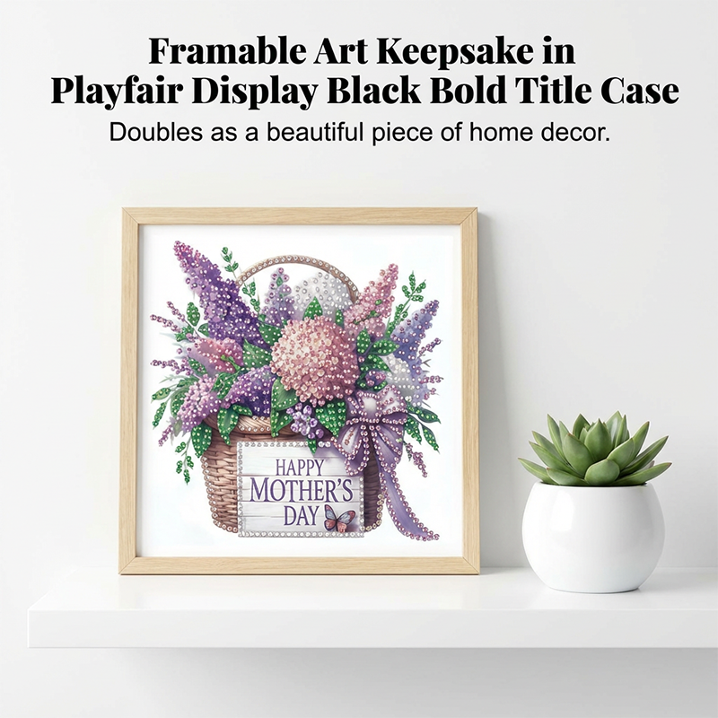 6PCS Mother's Day Diamond Art Painting Greeting Card