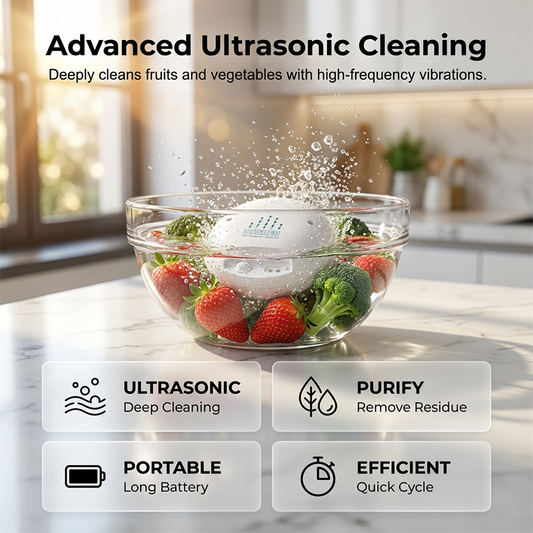 🍎Portable Ultrasound Cleaner for Fruits & Vegetables💧✨