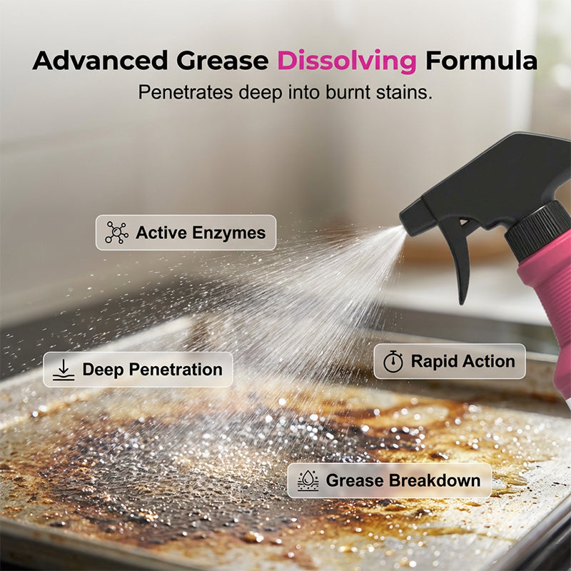 ✨ Tough Grease Gone Fast – Heavy-Duty Grill Cleaner Spray 💪