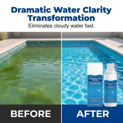 ✨ Swimming Pool Purifying Liquid – Crystal Clear Water, Chlorine-Free & Safe 🏊‍♂️💧