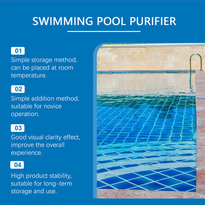 ✨ Swimming Pool Purifying Liquid – Crystal Clear Water, Chlorine-Free & Safe 🏊‍♂️💧