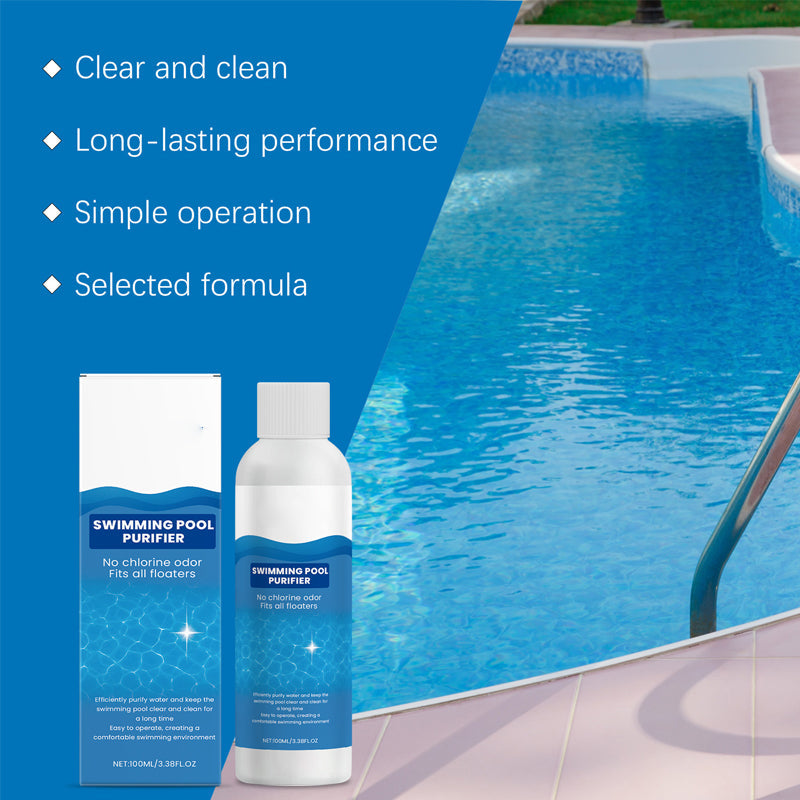 ✨ Swimming Pool Purifying Liquid – Crystal Clear Water, Chlorine-Free & Safe 🏊‍♂️💧