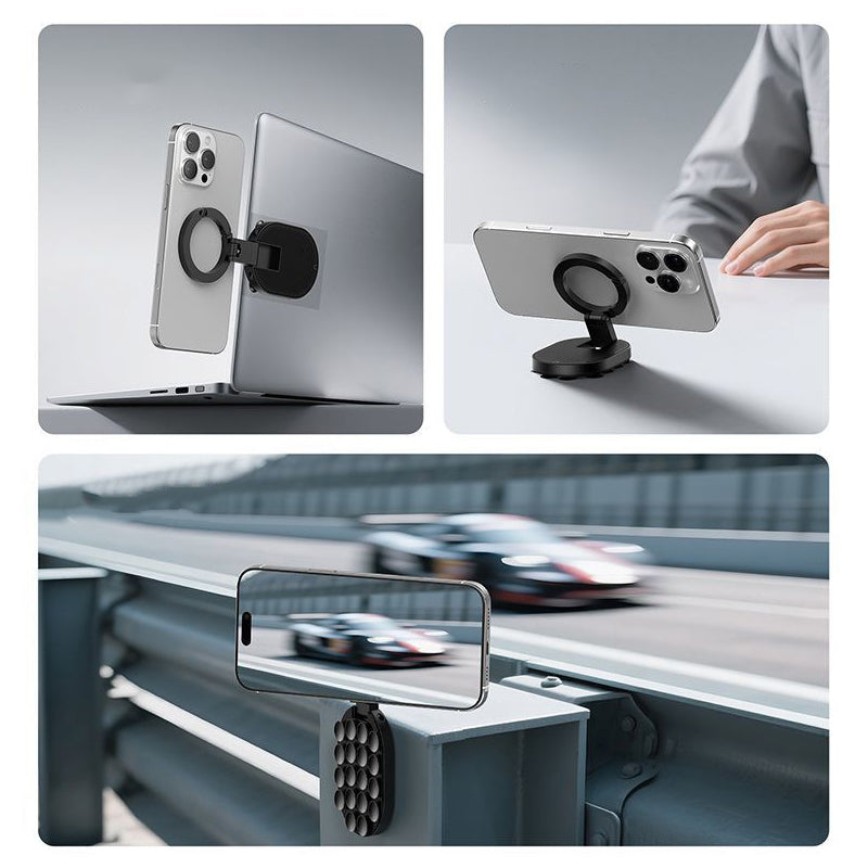 📱 50 % RABATT NU! Multifunktionell 3‑i‑1 mobilhållare – med sugkopp, magnet och bordsstativ – vridbar i 360° 🧲✨