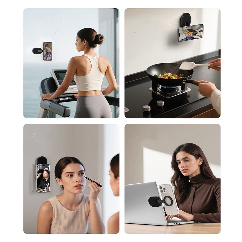 📱 50 % RABATT NU! Multifunktionell 3‑i‑1 mobilhållare – med sugkopp, magnet och bordsstativ – vridbar i 360° 🧲✨