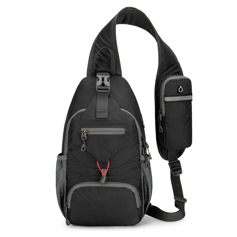 🎒 50 % RABATT! ✨ Slingväska för män – flera fickor, vattenavvisande, ventilerande rygg 🌦️