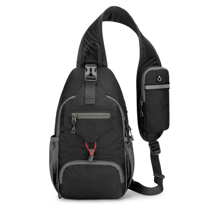 🎒 50 % RABATT! ✨ Slingväska för män – flera fickor, vattenavvisande, ventilerande rygg 🌦️