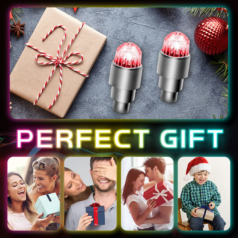 🔥🎁Nyhet 50 % RABATT🔥Vattentäta LED-däckventillys