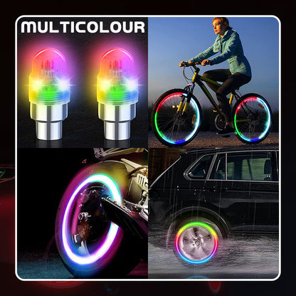 🔥🎁Nyhet 50 % RABATT🔥Vattentäta LED-däckventillys