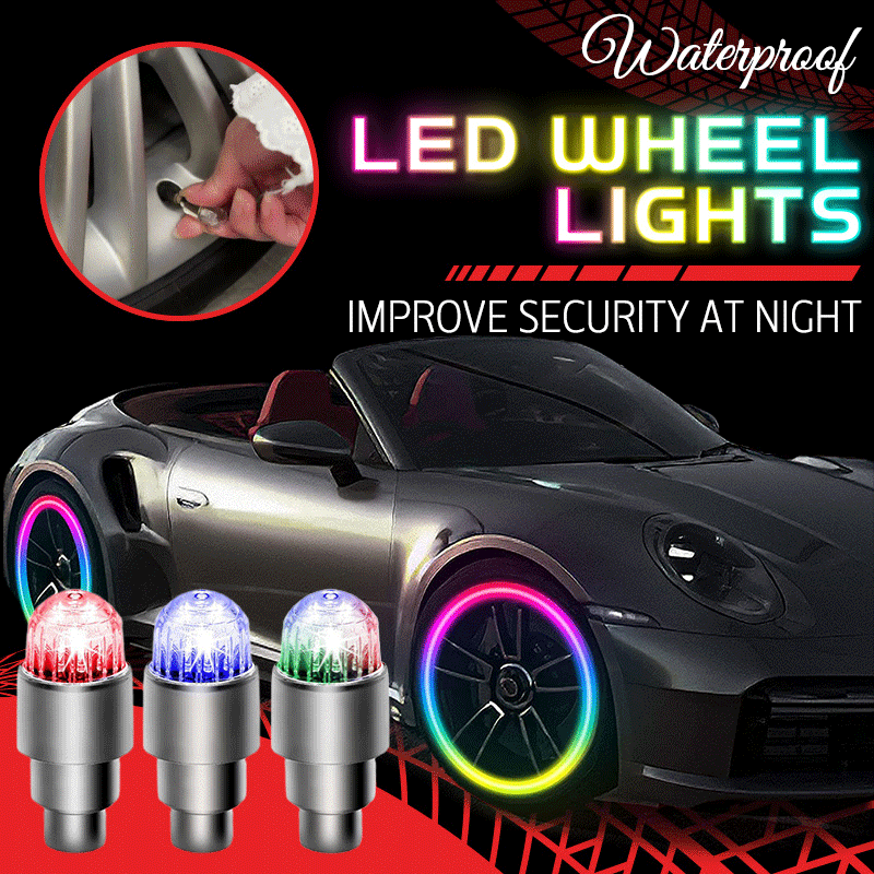 🔥🎁Nyhet 50 % RABATT🔥Vattentäta LED-däckventillys