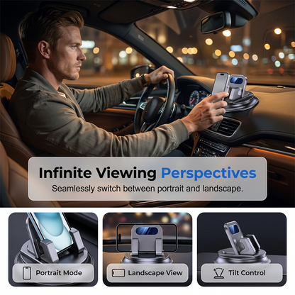 🚗Rotating Dashboard Car Phone Holder – 360° Adjustable & Anti-Slip – Hands-Free Phone Mount 🛡️
