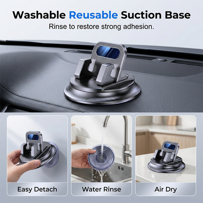 🚗Rotating Dashboard Car Phone Holder – 360° Adjustable & Anti-Slip – Hands-Free Phone Mount 🛡️