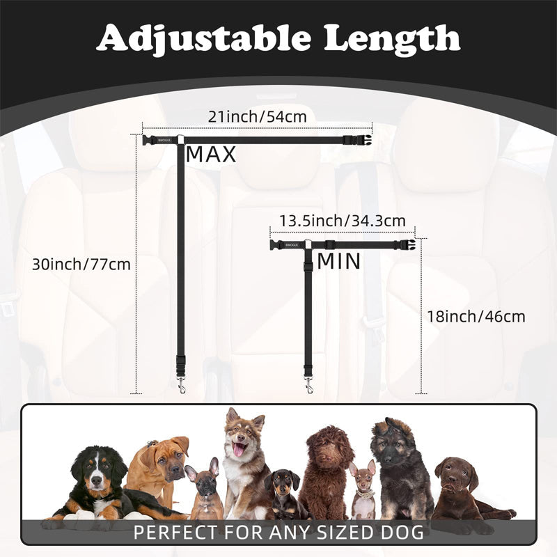🛒 50 % RABATT NU! 🐶 2‑i‑1 bilbälte och promenadkoppel för hund – fästs enkelt i hundens sele 🚗🌿