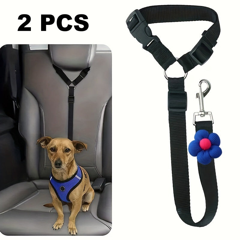 🛒 50 % RABATT NU! 🐶 2‑i‑1 bilbälte och promenadkoppel för hund – fästs enkelt i hundens sele 🚗🌿