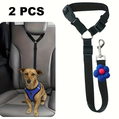 🛒 50 % RABATT NU! 🐶 2‑i‑1 bilbälte och promenadkoppel för hund – fästs enkelt i hundens sele 🚗🌿