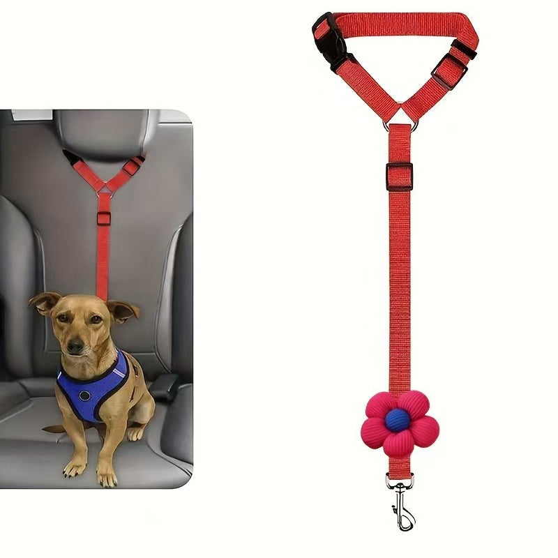 🛒 50 % RABATT NU! 🐶 2‑i‑1 bilbälte och promenadkoppel för hund – fästs enkelt i hundens sele 🚗🌿